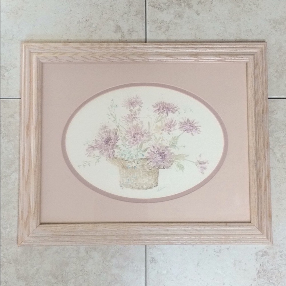 Embossed Floral Painting/Print Artwork byLeAnne